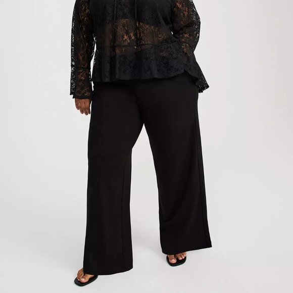Studio by Torrid Women's Plus Size Black Wide Leg Dress Pants Size 26R - Picture 1 of 15